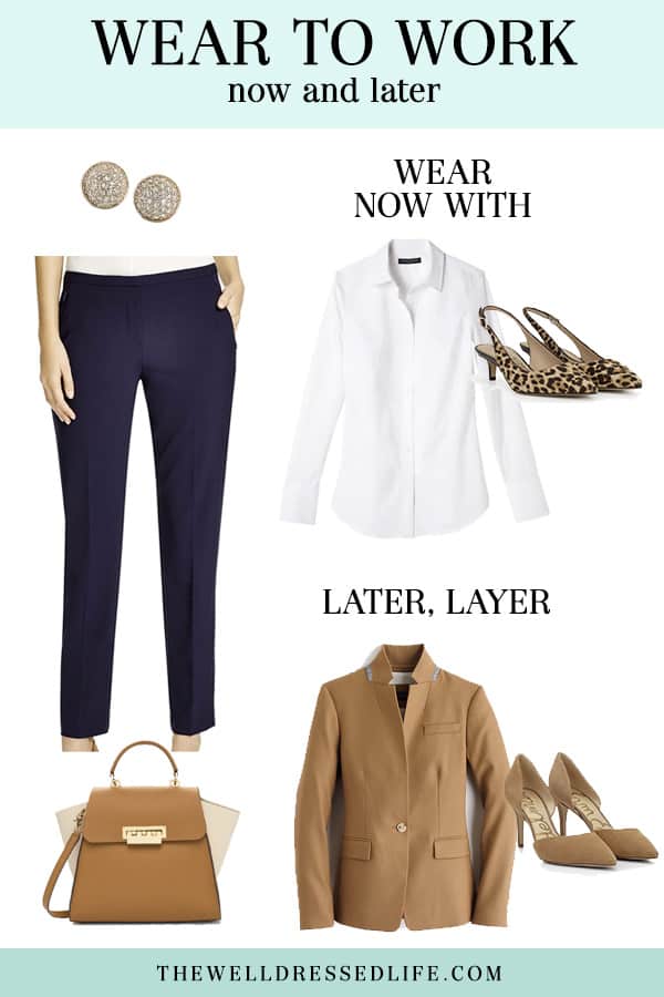 Wear to Work Now and Later: How to Wear Ankle Pants in the Fall - The Well Dressed Life