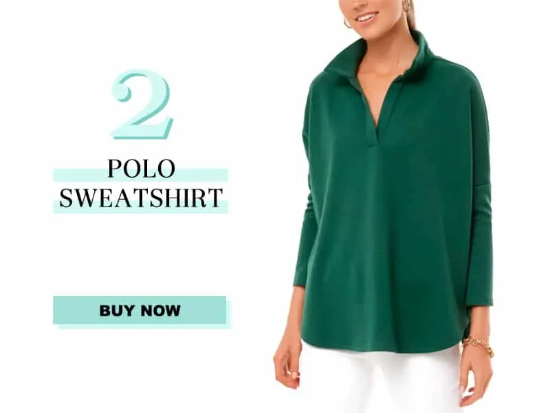 Green Polo Sweatshirt