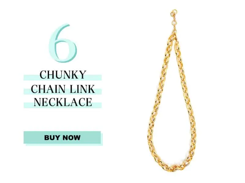 Gold Chunky Chain Link Necklace