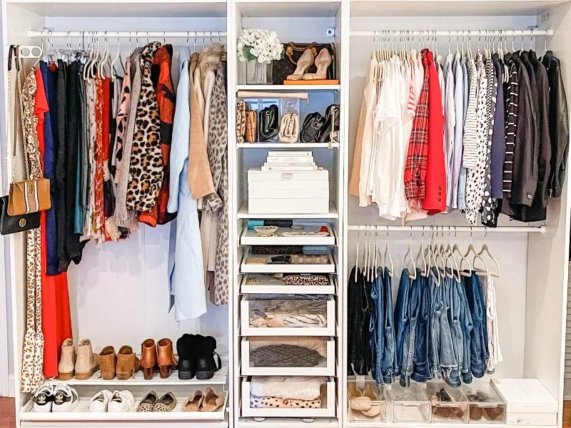 organized closet How To Purge Clothes