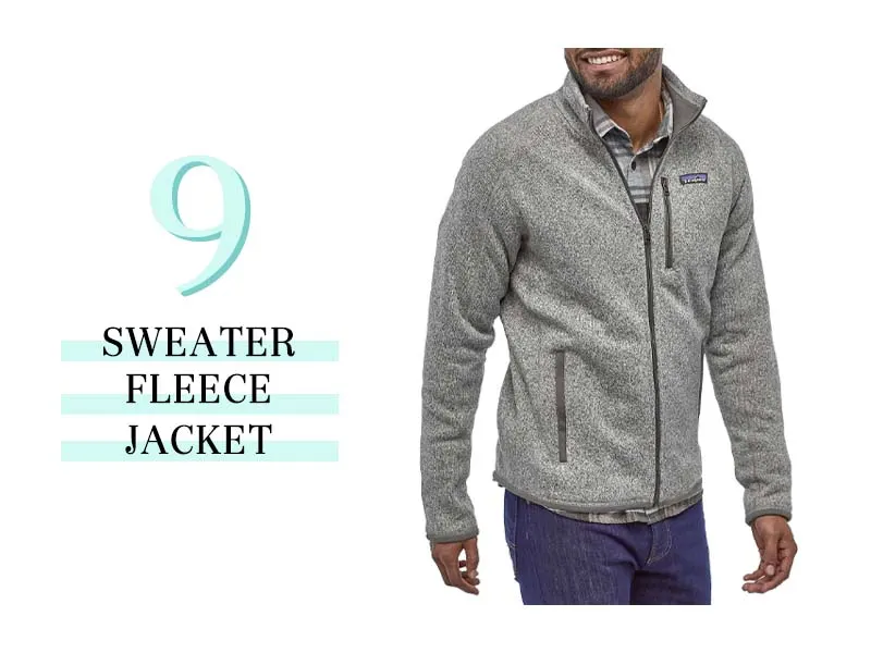 patagonia gray sweater fleece jacket