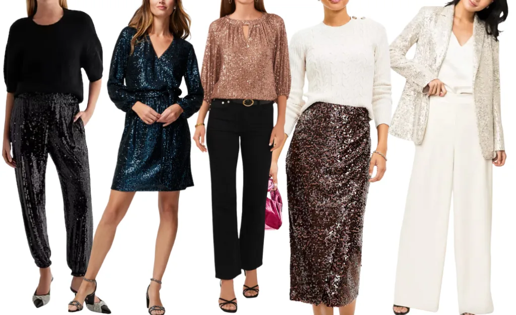 Sequin Fashion Pieces Holiday Fashion Pieces to Update Your Basics