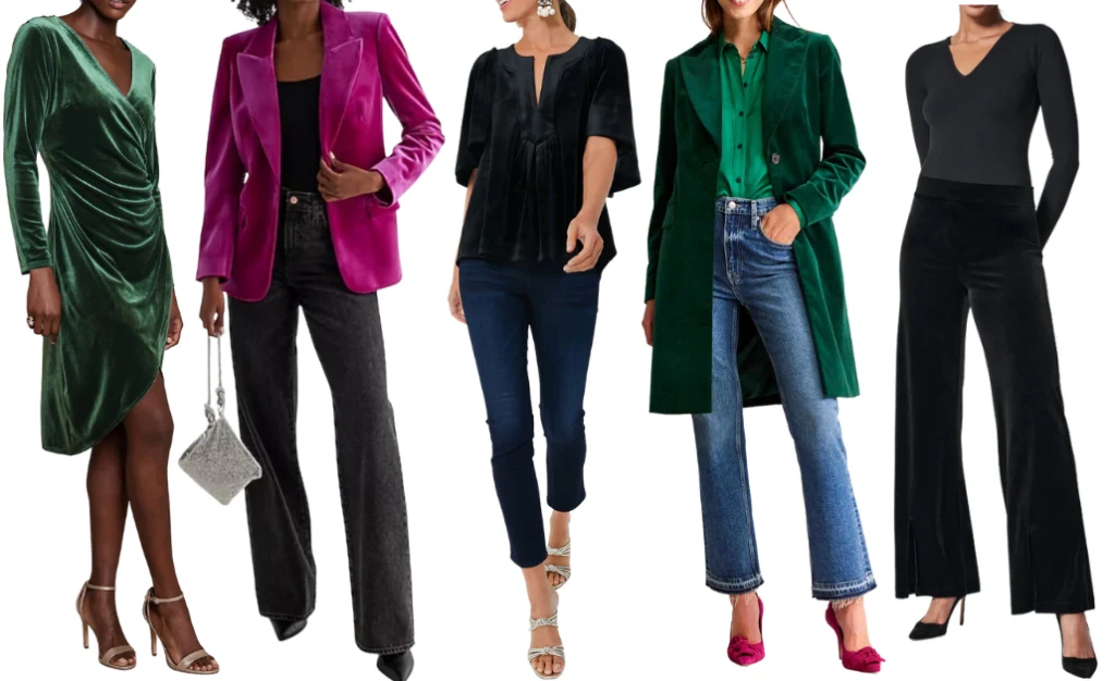 Velvet Holiday Fashion Pieces Velvet Holiday Fashion Pieces