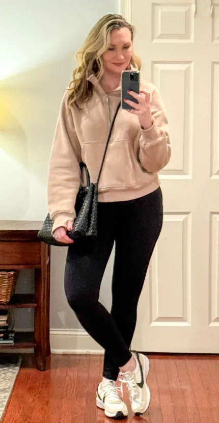 half-zip pullover with leggings half-zip pullover with leggings