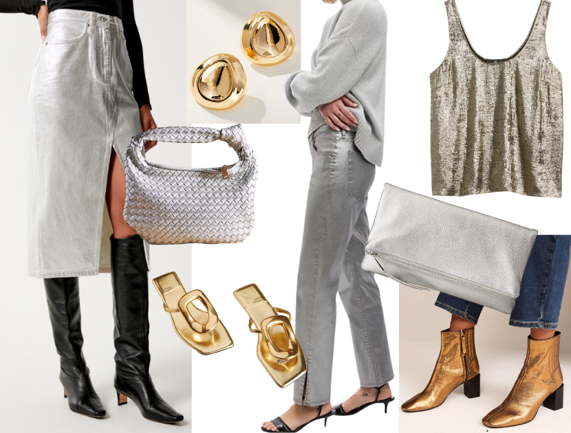 Metallics fashion trend