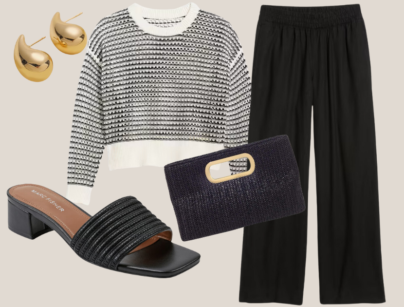 Open Stitch Sweater outfit