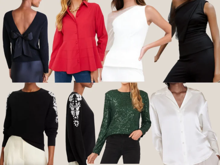 Holiday Tops to Wear with Basic Black Pants