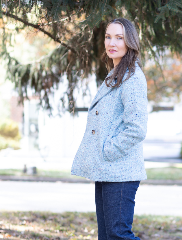 Talbots Bouclé Peacoat