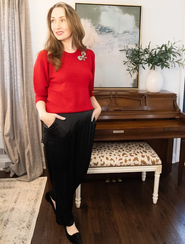 Embellished Sweater holiday look Embellished Sweater holiday look